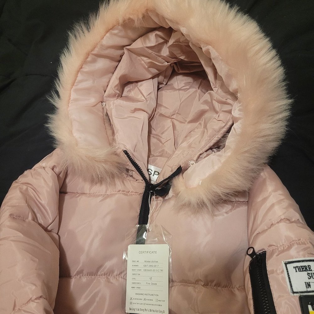 YJSP NBA 1949 PINK WINTER PUFFER